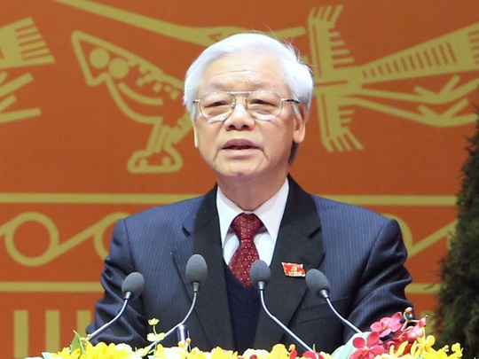 Tổng Bí thư Nguyễn Phú Trọng phát biểu bế mạc Đại hội XII
