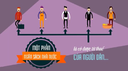 
Nhắc nhở các cán bộ rằng họ hưởng lương một phần là từ thuế của người dân
