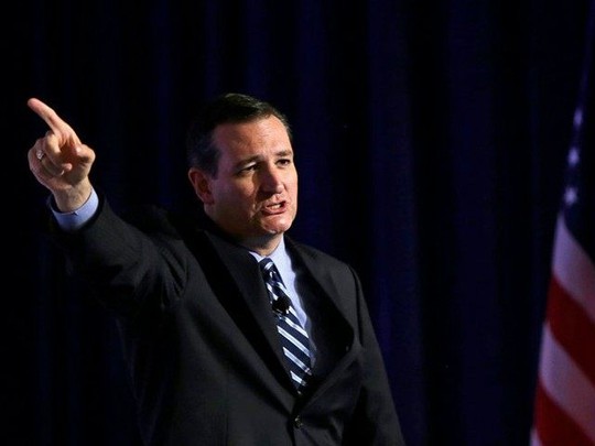 Thượng nghị sĩ đến từ Texas Ted Cruz đã vượt qua đối thủ Donald Trump. Ảnh: Reuters