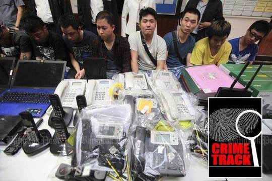Cảnh sát Thái Lan liên tục phá các vụ án người Trung Quốc lừa đảo và làm giả thẻ tín dụng Ảnh: BANGKOK POST