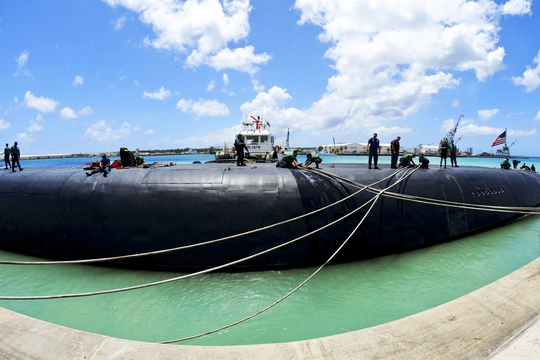 
Tàu ngầm USS Ohio của Mỹ Ảnh: HẢI QUÂN MỸ
