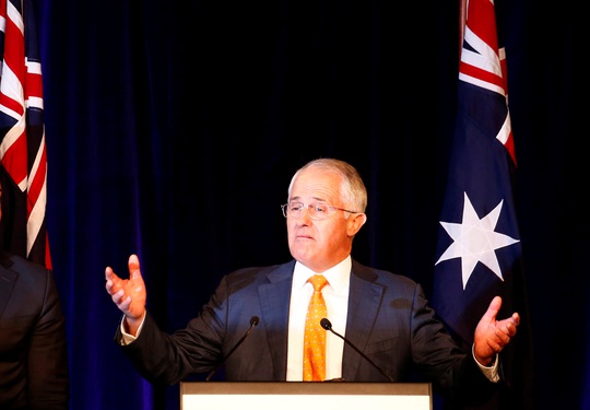Thủ tướng Úc Malcolm Turnbull phát biểu tại TP Sydney hôm 3-7Ảnh: Reuters