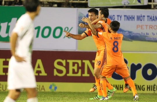 Merlo (19) đang dẫn đầu danh sách ghi bàn và đưa SHB Đà Nẵng đồng dẫn đầu V-LeagueẢnh: Quang Liêm