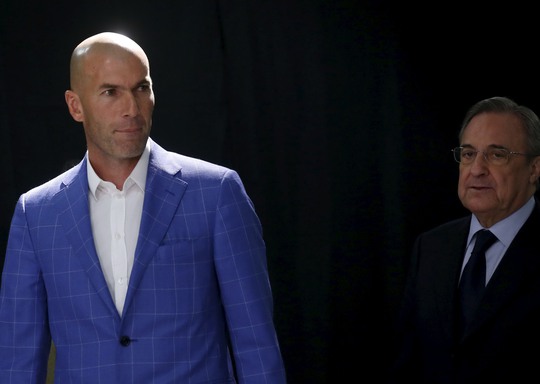 Zidane chính thức dẫn dắt Real Madrid sau 1 năm rưỡi nắm đội Real B hoặc làm trợ lý HLV trưởng Ảnh: REUTERS