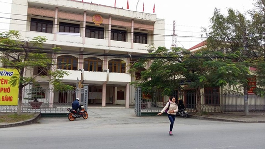 Trụ sở UBND huyện An Dương, TP Hải Phòng, nơi nhiều người trong gia đình ông Nguyễn Thế Sơn giữ các chức vụ quan trọng