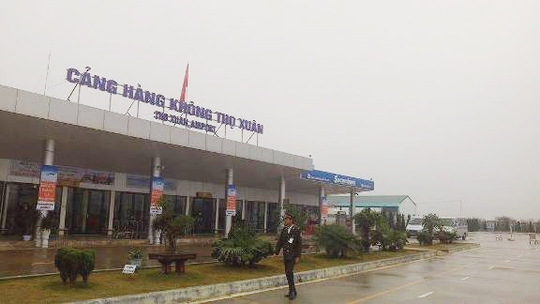 Sân bay Thọ Xuân (Thanh Hóa), nơi xảy ra sự việc - Ảnh: Tuấn Minh