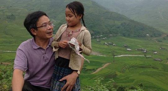 Ông Trần Đăng Tuấn trong một chuyến đi thiện nguyện tại vùng núi phía Bắc - Ảnh từ facebook của ông Trần Đăng Tuấn