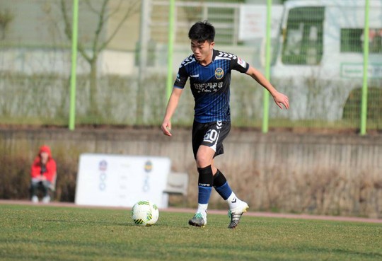 Tiền vệ Xuân Trường đã có được bàn thắng đầu tiên cho Incheon United ở giải R-League