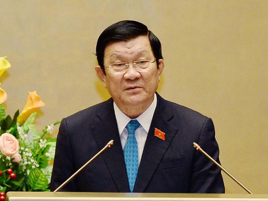 Hơn 90% đại biểu QH đồng ý miễn nhiệm chức danh Chủ tịch nước với ông Trương Tấn Sang