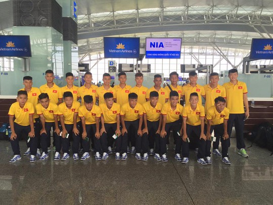 Đội tuyển U16 Việt Nam trước giờ lên đường dự giải U16 Đông Nam Á 2016