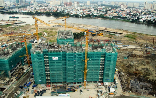 
Một góc công trường dự án Vinhomes Central Park
