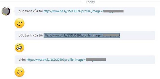 Ảnh chụp màn hình một đoạn chat mà bạn bè gửi qua Skype. Ảnh: FPT