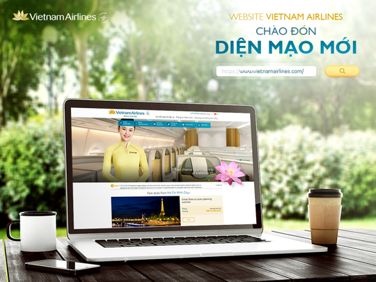 Vietnam Airlines đổi mới giao diện trang web chính thức