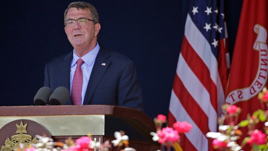 
Bộ trưởng Quốc phòng Mỹ Ashton Carter sẽ lên đường đến dự Hội nghị thượng đỉnh An ninh châu Á ở Singapore. Ảnh: AP
