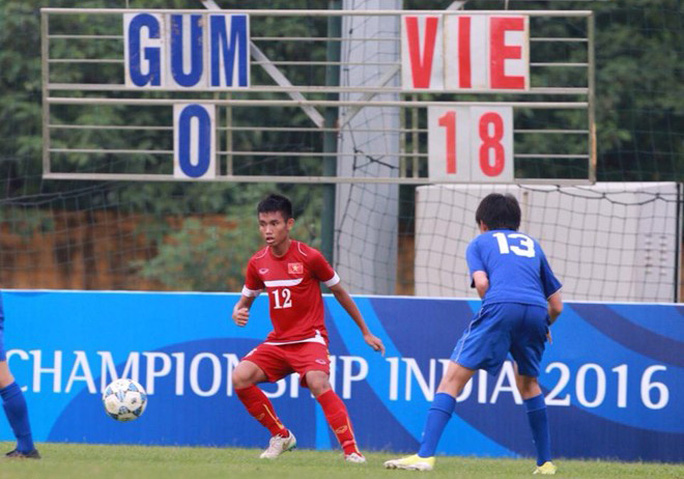 Thắng đậm Guam 18-0, U16 Việt Nam tràn trề cơ hội dự VCK châu Á