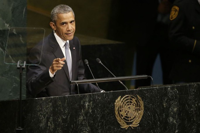 Tổng thống Mỹ Barack Obama hôm 28-9 đã gửi thông điệp cứng rắn đến Trung Quốc. Ảnh: AP