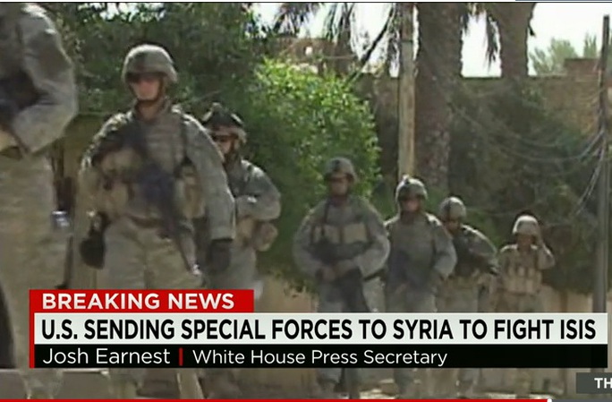 
Ông Obama sẽ lần đầu tiên đưa lực lượng thực địa sang Syria sau những đợt không kích không mấy hiệu quả. Ảnh minh họa: CNN
