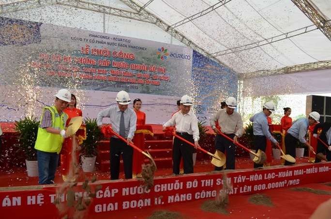 Lễ khởi công xây dựng tuyến đường ống nước sạch sông Đà số 2