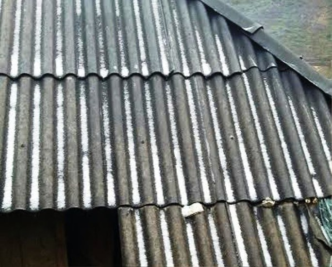 
Băng giá trên mái nhà của bản Cao Sơn, xã Lũng Cao, huyện Bá Thước - Ảnh: Thanh Tùng

