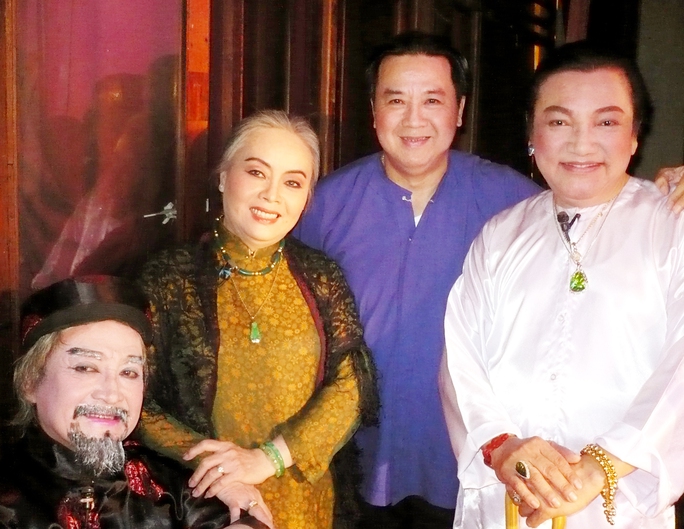 NSƯT Thanh Nguyệt và ba nam nghệ sĩ gắn bó với Sân khấu Vàng: Hùng Minh, Bảo Quốc và Phú Quý