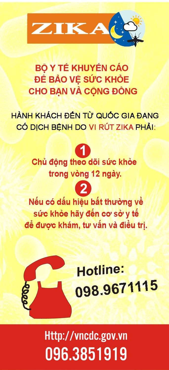 Cảnh giác cao độ phòng ngừa virus Zika 
