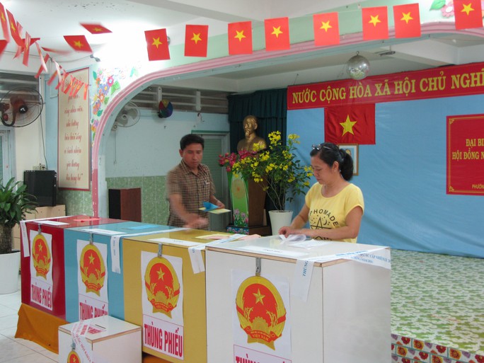 Công nhân Khu chế xuất Tân Thuận phấn khởi đi bầu cử
