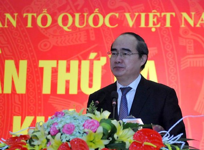 Chủ tịch MTTQ Việt Nam Nguyễn Thiện Nhân phát biểu