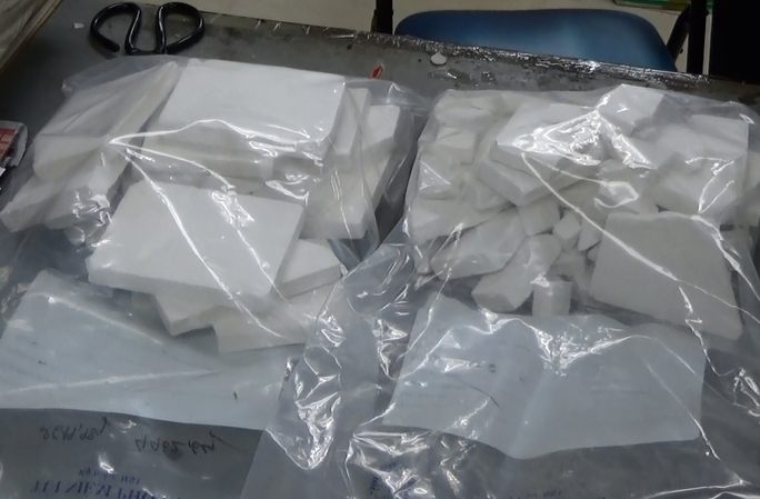 Gần 5 kg heroin do nữ Việt kiều Úc vận chuyển bị bắt giữ tại sân bay Tân Sơn Nhất. (Ảnh do cơ quan chức năng cung cấp)