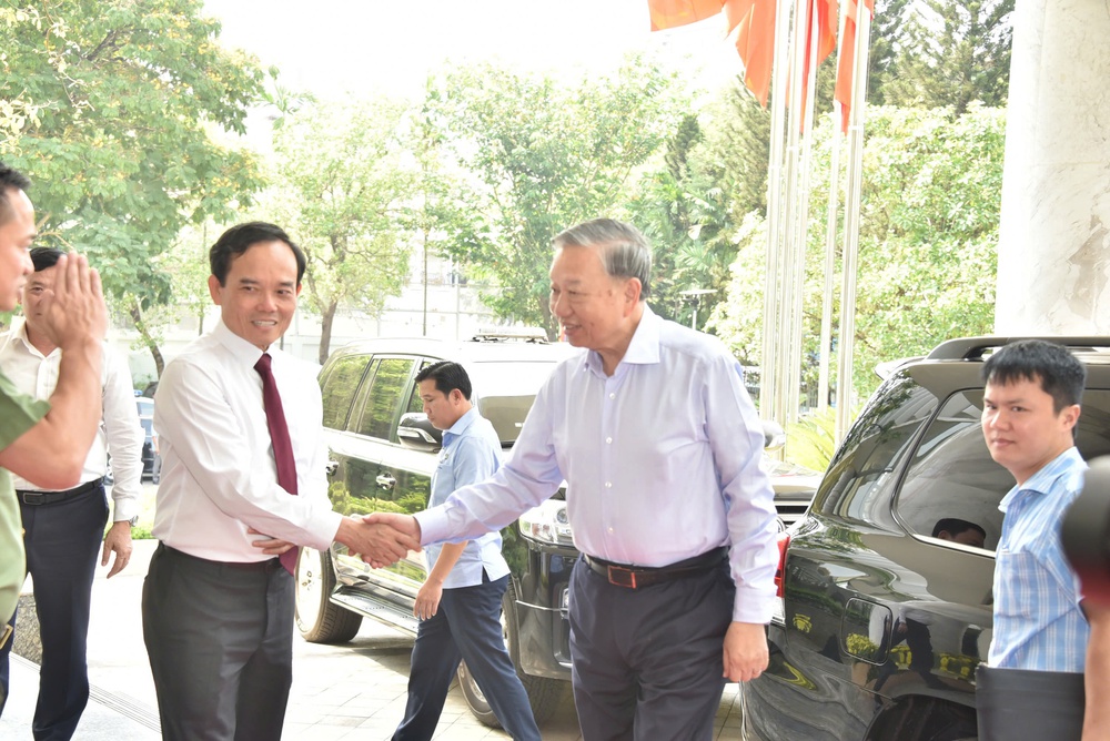 Tổng B&iacute; thư, Chủ tịch nước T&ocirc; L&acirc;m: Trung ương lu&ocirc;n quan t&acirc;m, đồng h&agrave;nh, ủng hộ TPHCM - Ảnh 2.