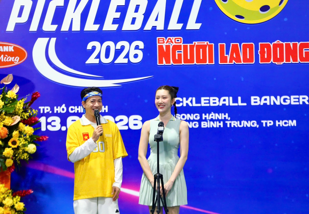 GIẢI PICKLEBALL BÁO NGƯỜI LAO ĐỘNG NĂM 2026: Sắc màu khai mạc - Ảnh 5.