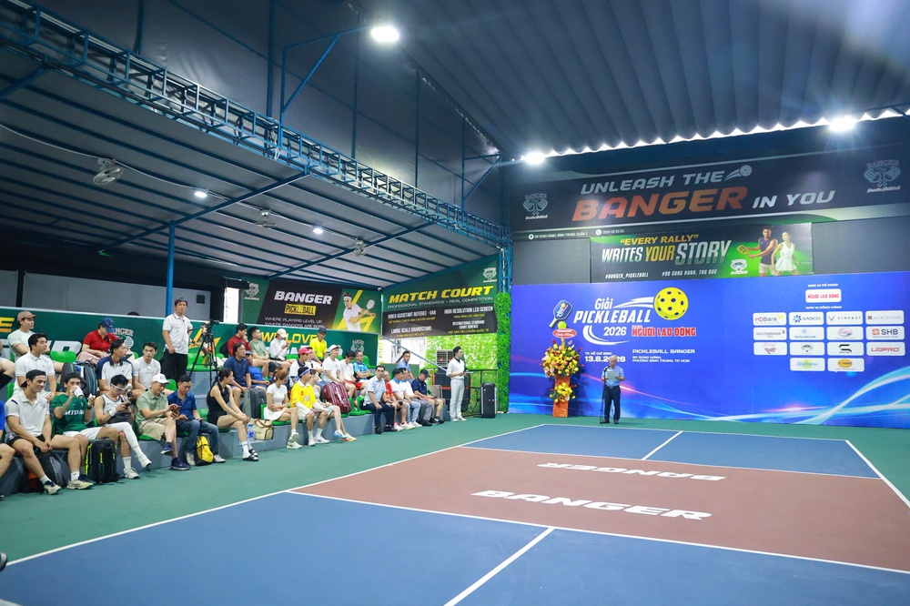 GIẢI PICKLEBALL BÁO NGƯỜI LAO ĐỘNG NĂM 2026: Sắc màu khai mạc - Ảnh 19.