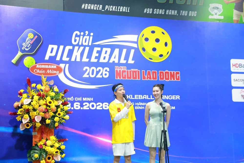 GIẢI PICKLEBALL BÁO NGƯỜI LAO ĐỘNG NĂM 2026: Sắc màu khai mạc - Ảnh 9.