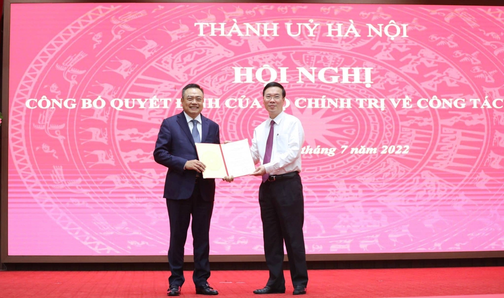 Ông Trần Sỹ Thanh làm Phó Bí thư Thành ủy Hà Nội - Ảnh 1.