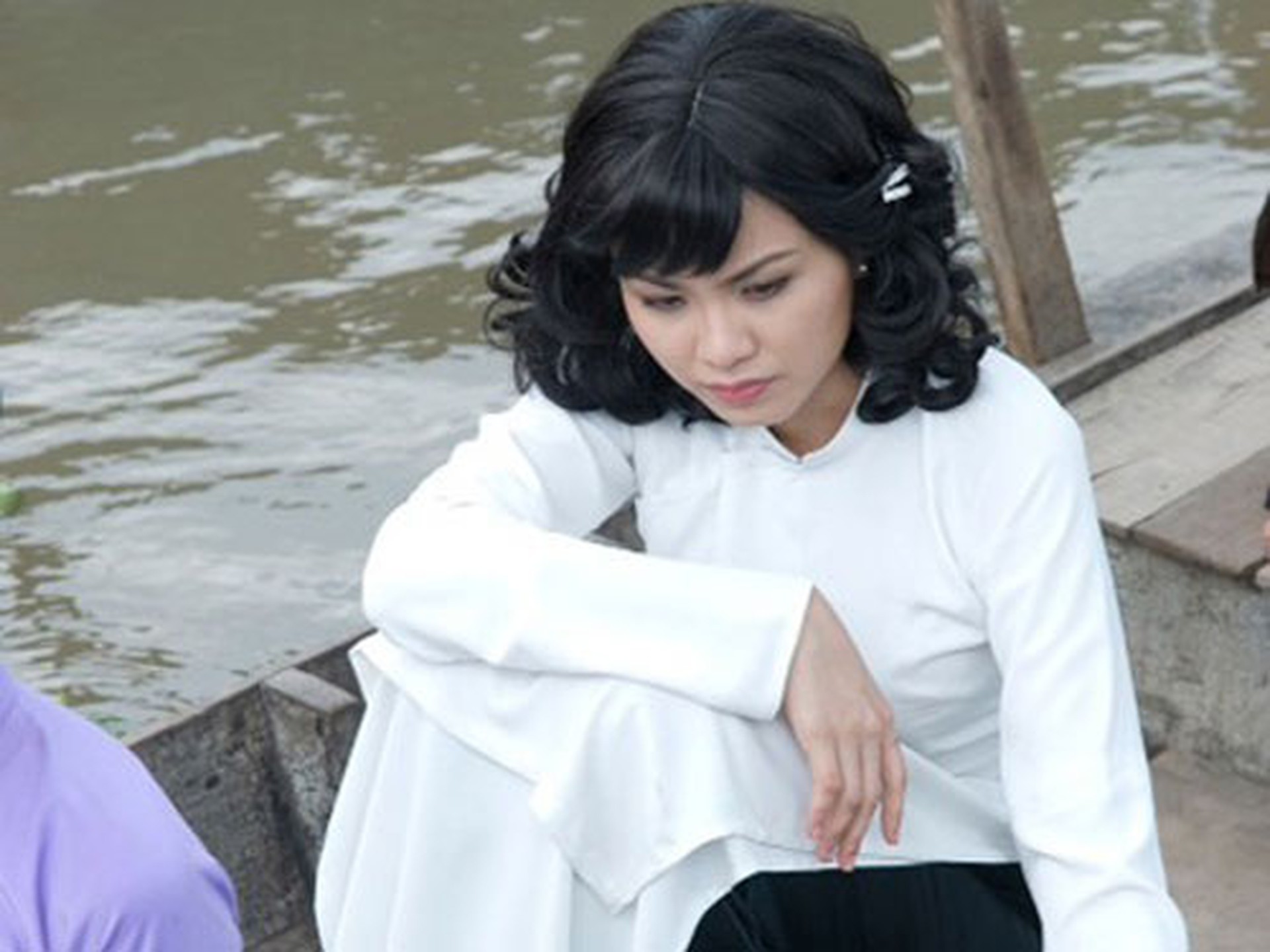 M&ocirc;̣t cảnh quay của Di&ecirc;̃m Hương trong phim Mỹ nh&acirc;n Sài thành. (ảnh do đoàn phim cung c&acirc;́p)