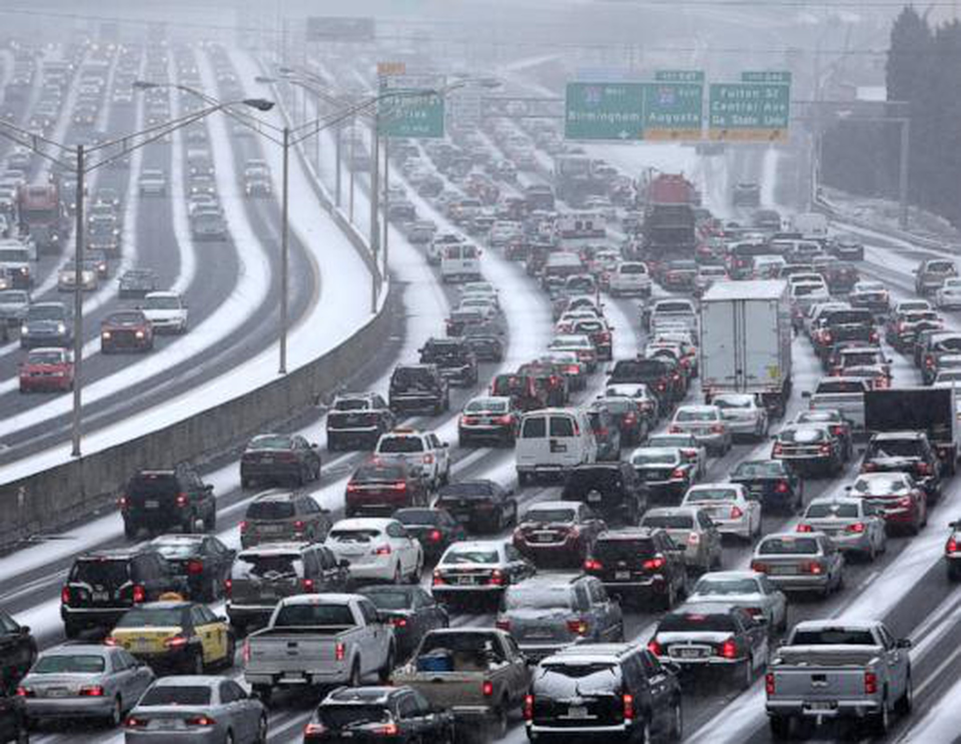 The Deep South Sees Rare Snowfall