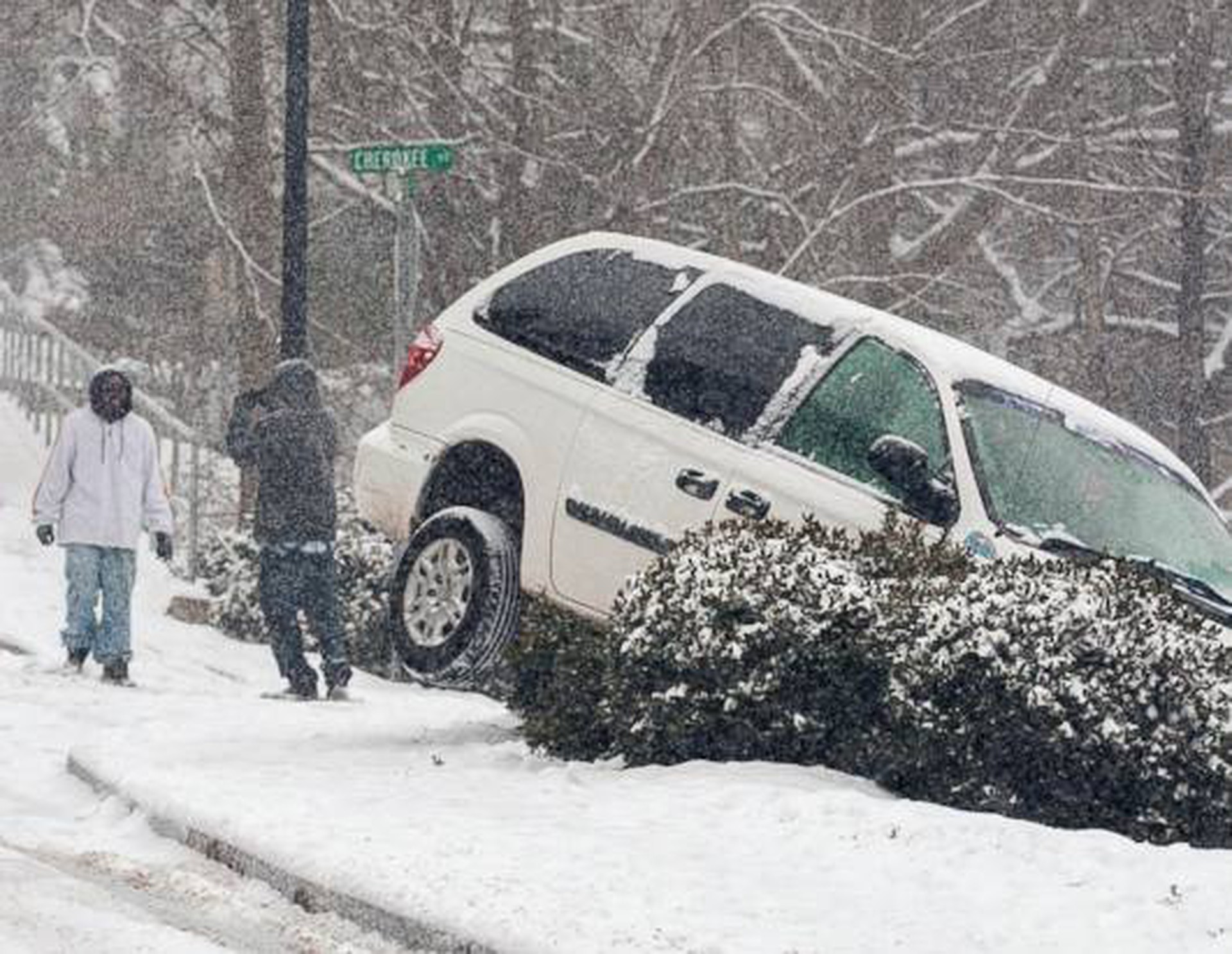 The Deep South Sees Rare Snowfall