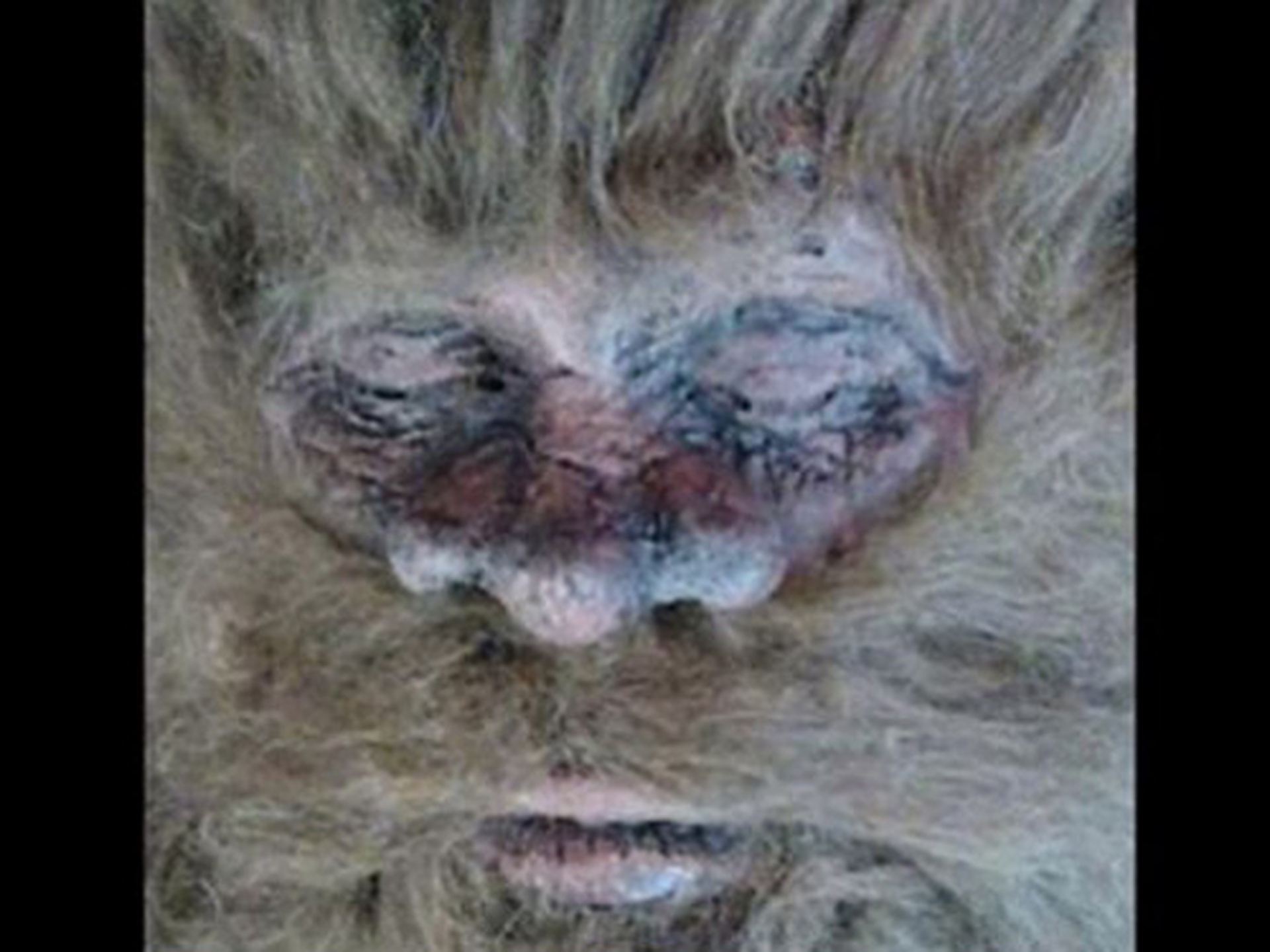 H&igrave;nh ảnh được cho l&agrave; mặt qu&aacute;i th&uacute; Bigfoot. Ảnh: Cắt từ Youtube