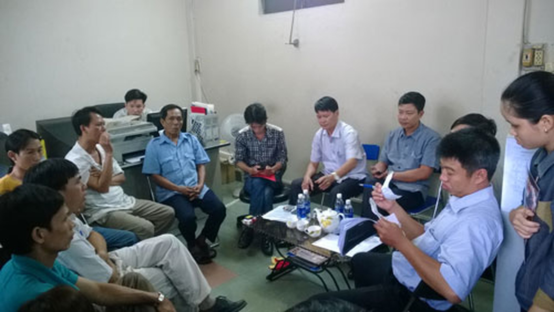 Buổi h&ograve;a giải tranh chấp lao động tại một c&ocirc;ng ty đ&oacute;ng tr&ecirc;n địa b&agrave;n quận 12, TP HCM