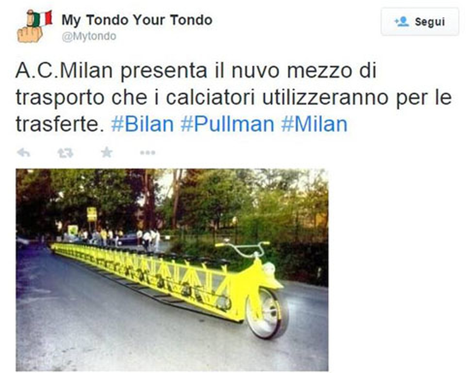Xe độc quyền của AC Milan