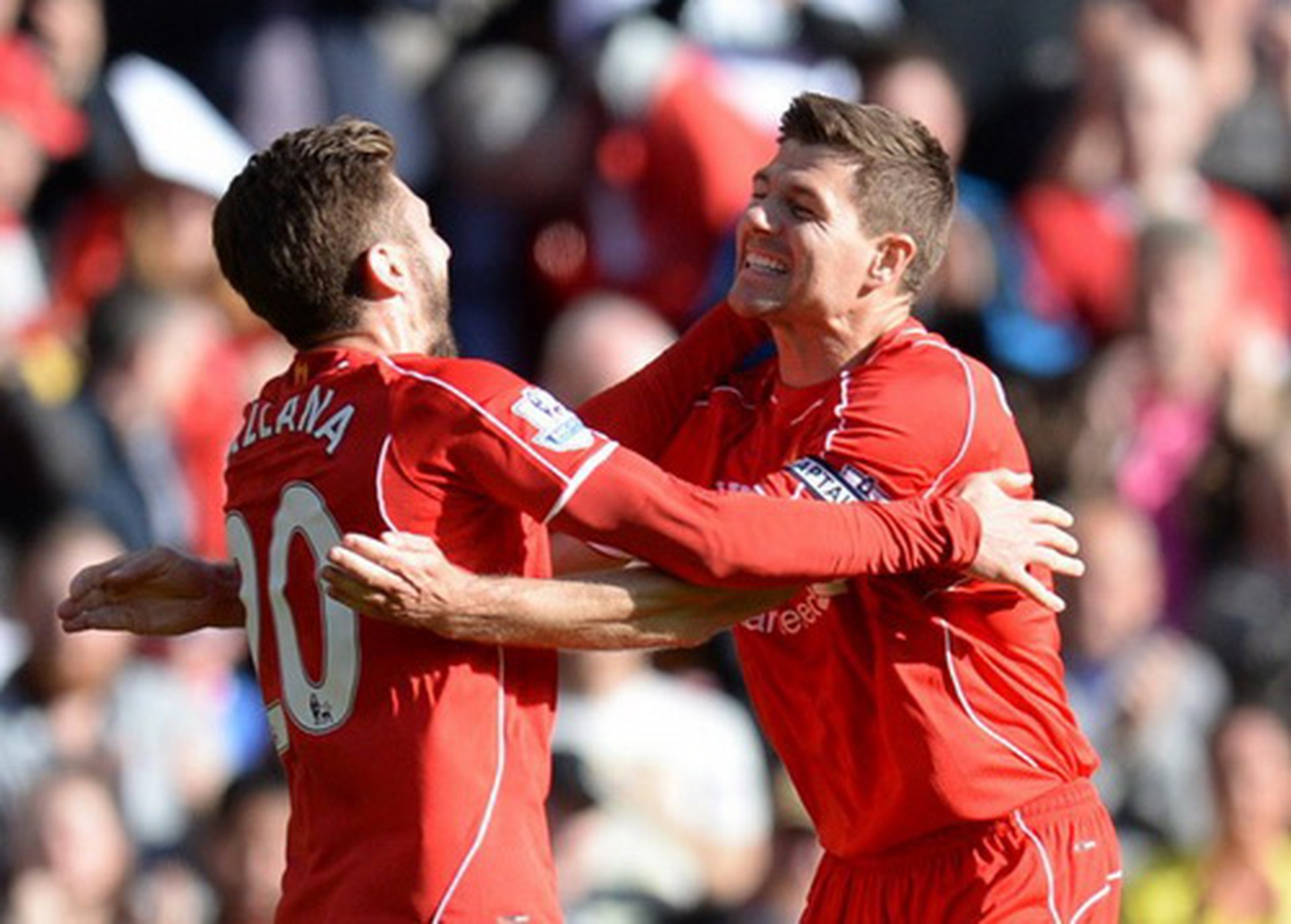 Chia vui với Lallana sau b&agrave;n mở tỉ số