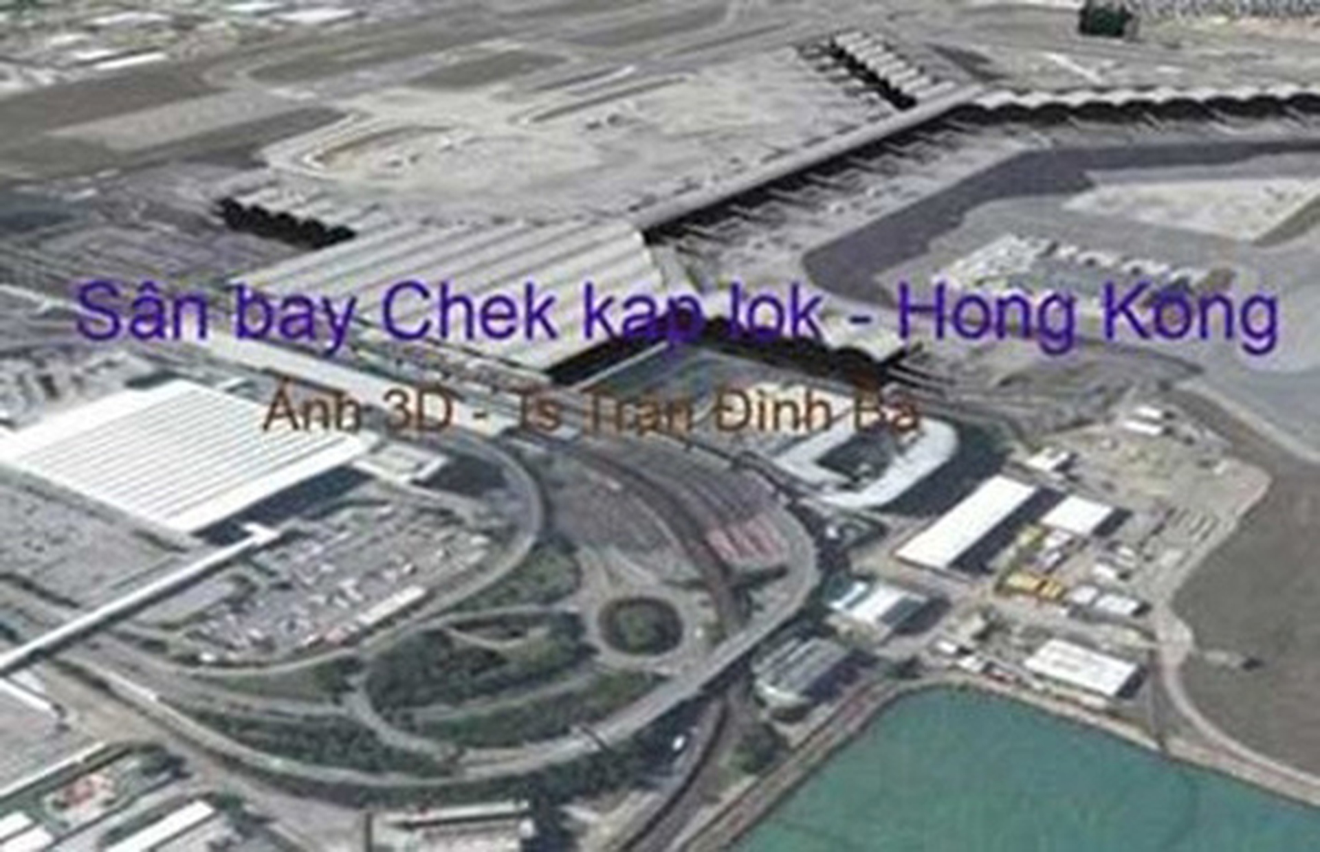 Phối cảnh s&acirc;n bay Long Th&agrave;nh do &ocirc;ng Trần Đ&igrave;nh B&aacute; dẫn trong b&agrave;i viết để minh họa cho việc Cục H&agrave;ng kh&ocirc;ng &ldquo;đạo&rdquo; phối cảnh s&acirc;n bay Chek Kap Lok