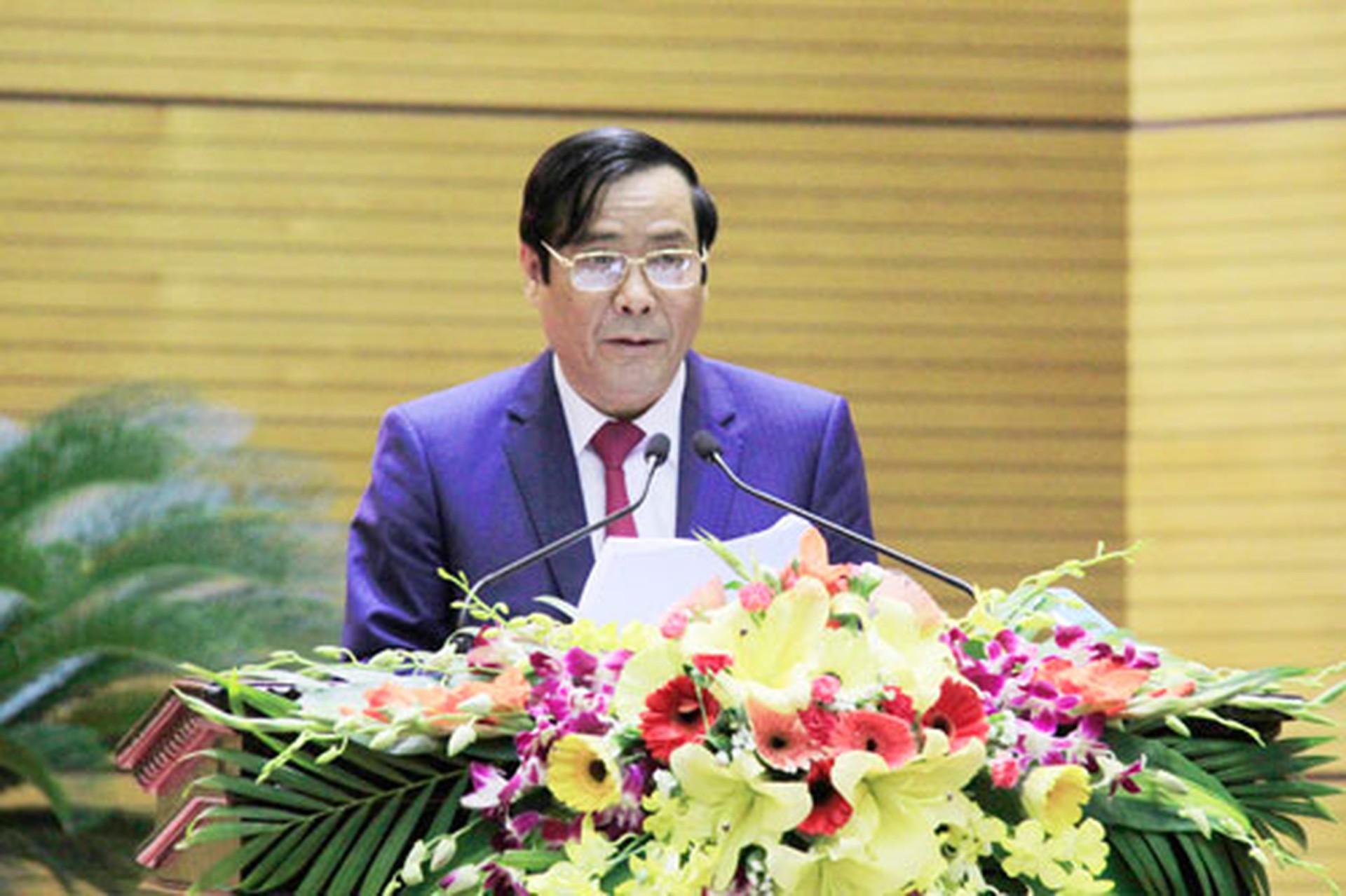&Ocirc;ng Nguyễn Thanh B&igrave;nh, Ph&oacute; trưởng Ban Thường trực Ban Tổ chức trung ương, nh&igrave;n nhận chi ti&ecirc;u cho bộ m&aacute;y c&aacute;n bộ lớn nhưng vẫn chưa hiệu quả Ảnh: TH&Agrave;NH VĂN