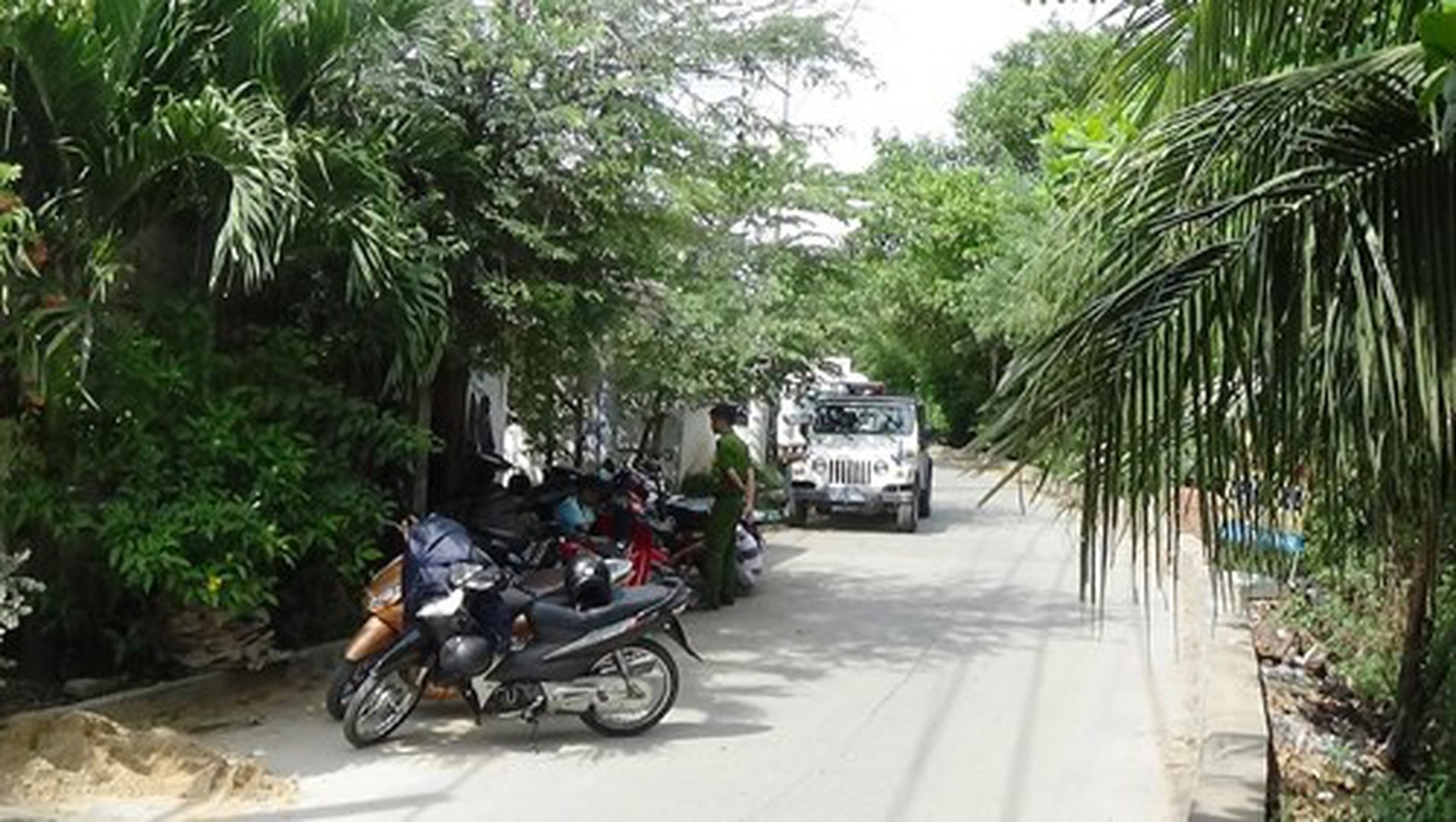 
Hiện trường vụ giết người cướp t&agrave;i sản của người đồng t&iacute;nh.
