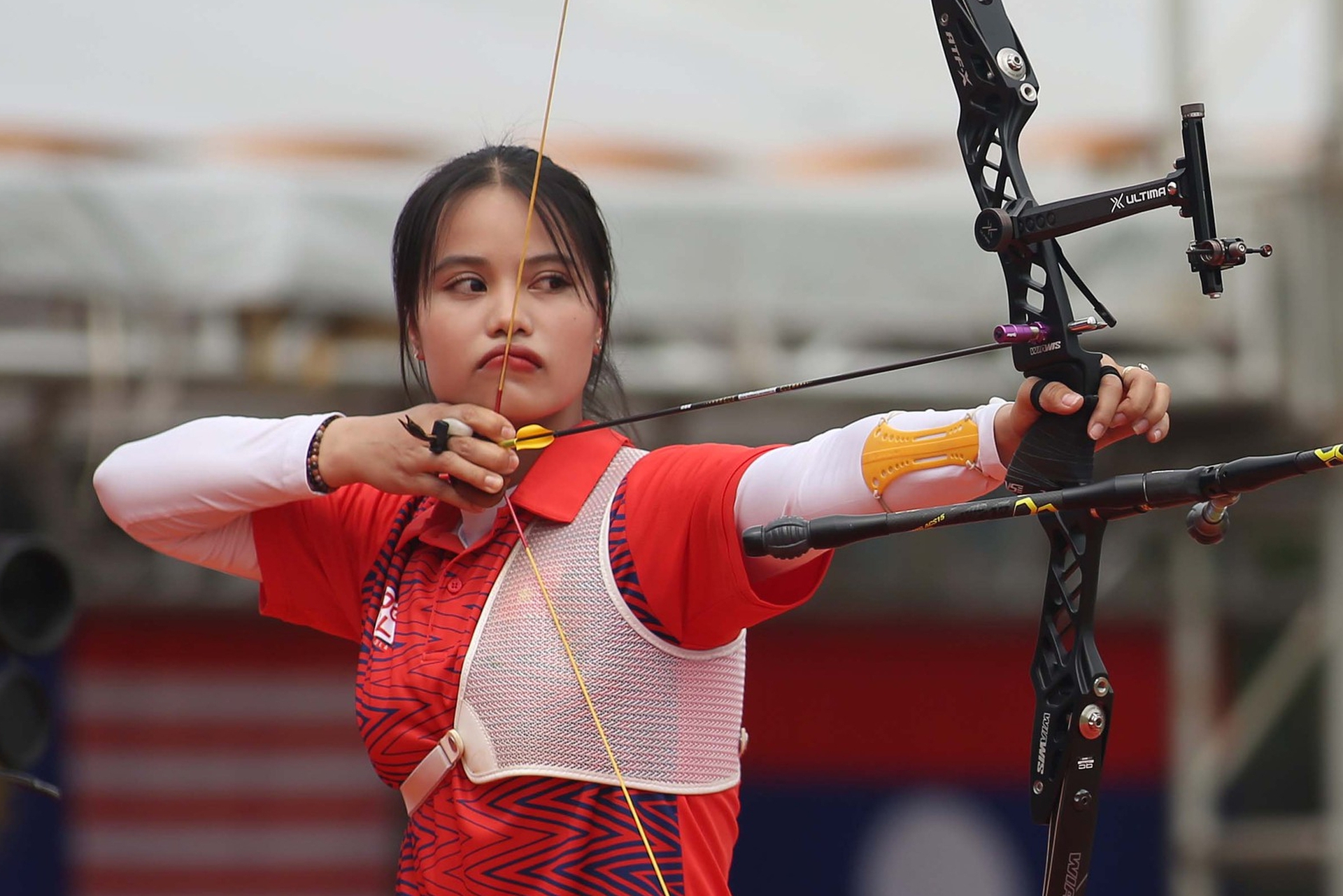 Người đẹp m&ocirc;n bắn cung &Aacute;nh Nguyệt c&ugrave;ng đồng đội mất huy chương v&agrave;ng trước tuyển Philippines - Ảnh 5.