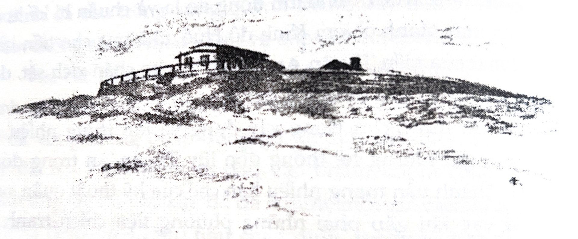 Trấn Hải th&agrave;nh vẽ năm 1916. Ảnh: B.A.V.H