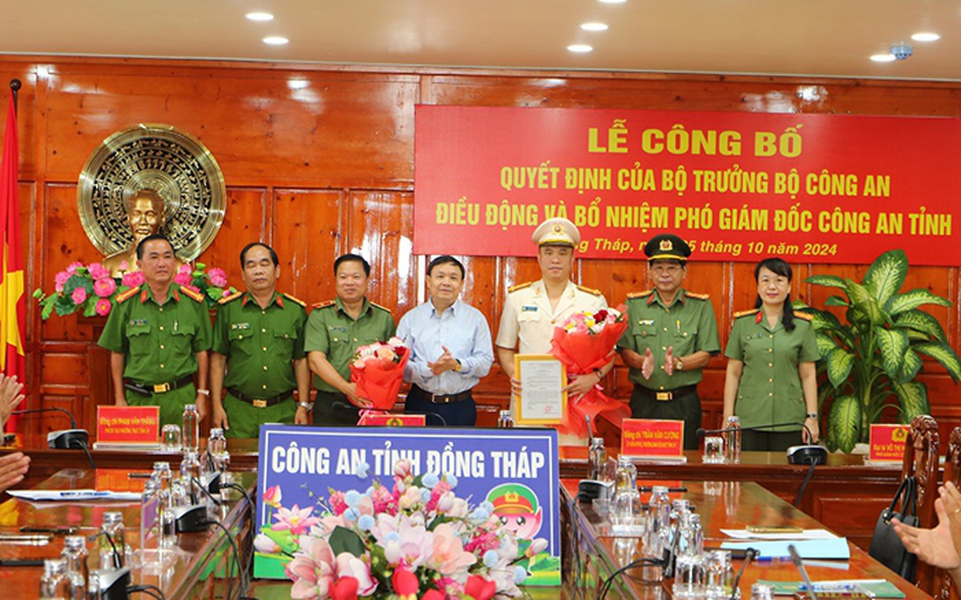 Đại t&aacute; H&agrave; Văn Bắc l&agrave;m Ph&oacute; Gi&aacute;m đốc C&ocirc;ng an tỉnh Đồng Th&aacute;p