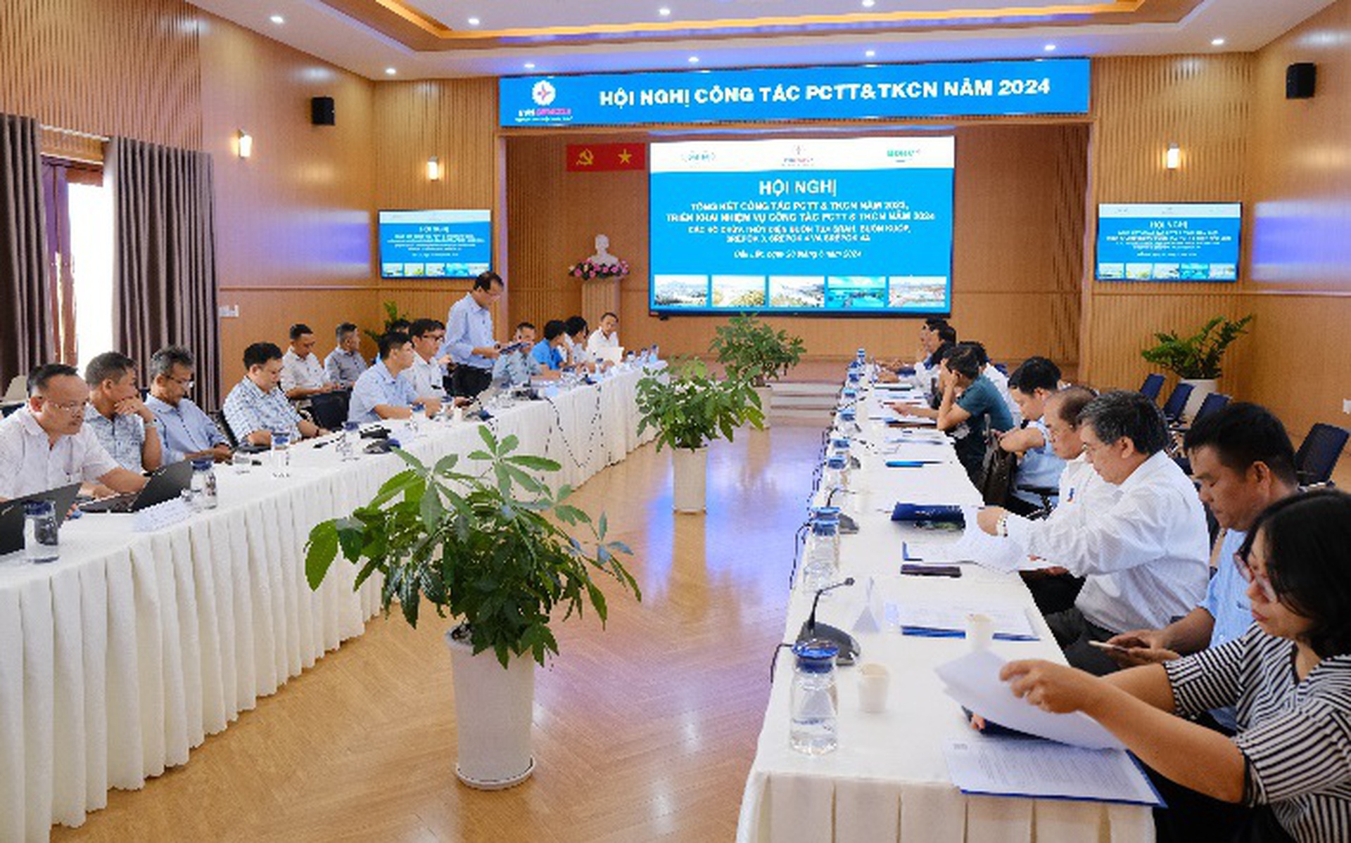 Thủy điện Bu&ocirc;n Kuốp phối hợp tổ chức Hội nghị C&ocirc;ng t&aacute;c PCTT & TKCN năm 2024