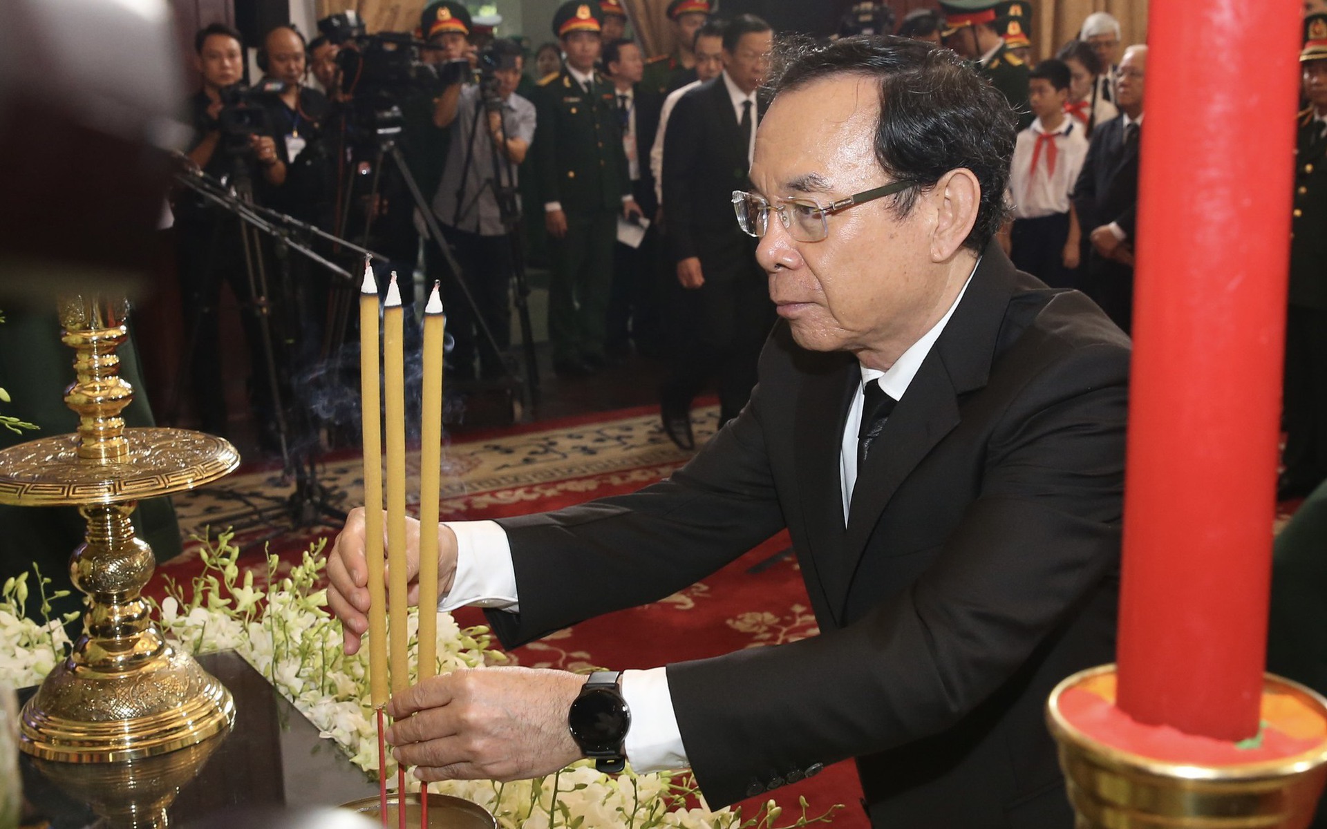 Lễ viếng Tổng B&iacute; thư Nguyễn Ph&uacute; Trọng tại TP HCM
