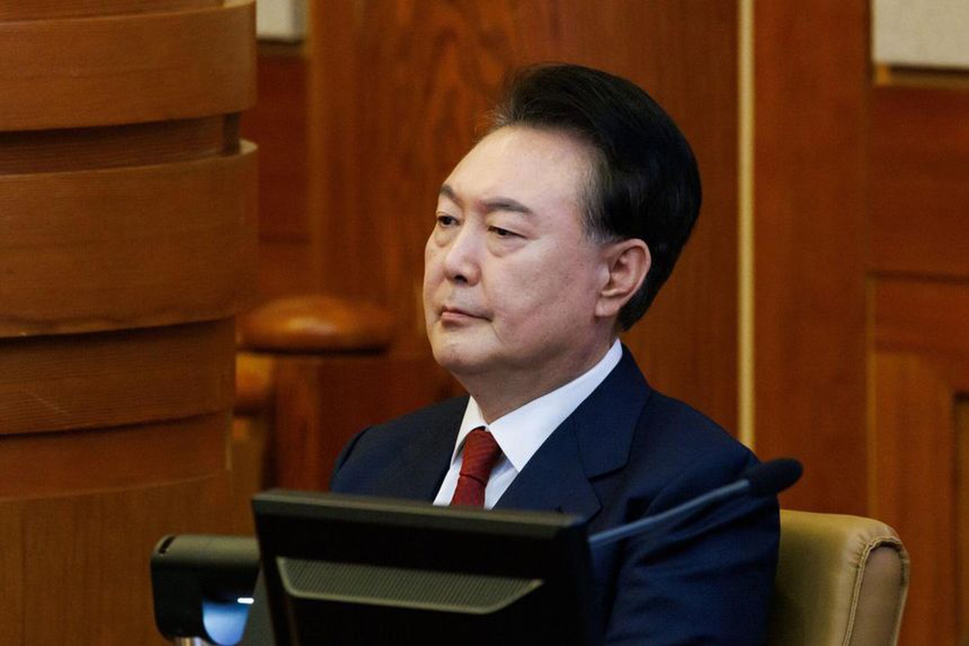 Ms Kim Kye-ri, one of Mr Yoon&rsquo;s lawyers, said that neither party had brought up his resignation.