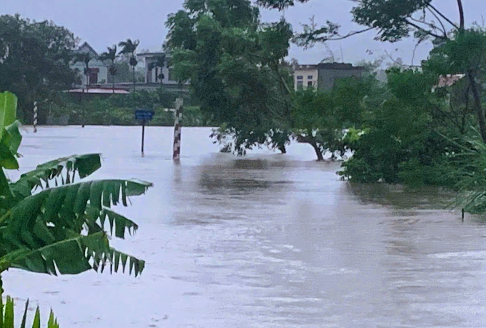Nh&agrave; sập, nhiều nơi ch&igrave;m trong "biển" nước khi b&atilde;o số 10 Bualoi đổ bộ- Ảnh 10.